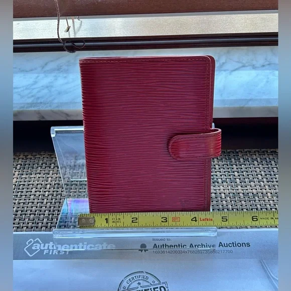 Louis Vuitton Red EPI Agenda PM CA0091 - Picture 2 of 12